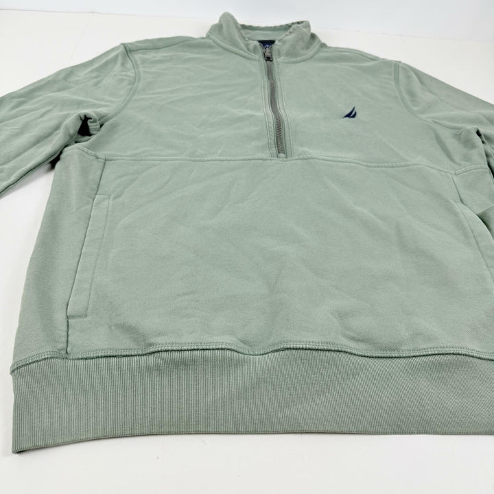 Translation missing: en.Nautica Men's Long Sleeve Half-Zip Sweatshirt Size XL Green Classic Fit