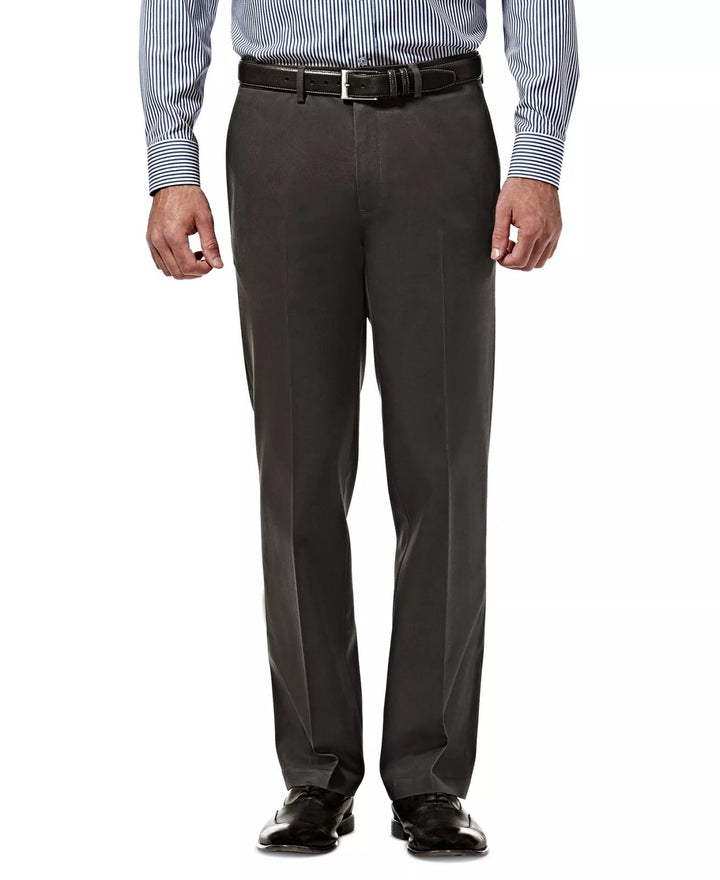 Translation missing: en.Haggar Men's Premium No Iron Khaki Straight-Fit Stretch Pants DK Grey-38x30