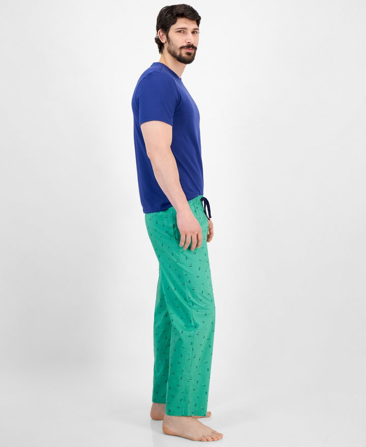 Translation missing: en.Club Room Men's Woven Golf-Graphic Pajama Pants Green-Medium