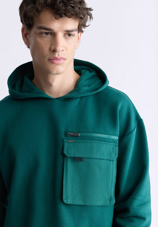 Translation missing: en.Buffalo David Bitton Men's Fabio Hoodie - Rain Forest Green-Small