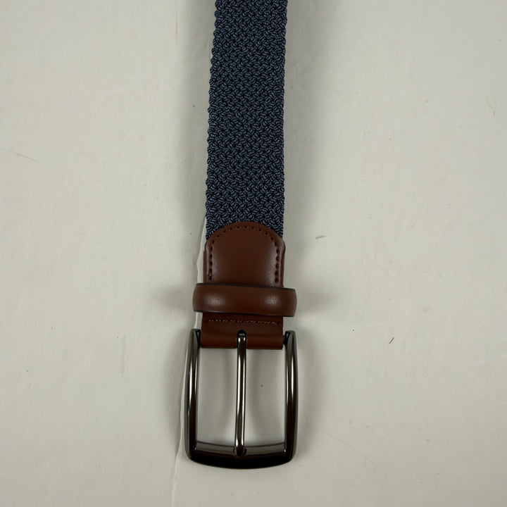 Translation missing: en.Perry Ellis Portfolio Men's Happy Blue Stretch Woven Belt - Denim- Small 30-32W