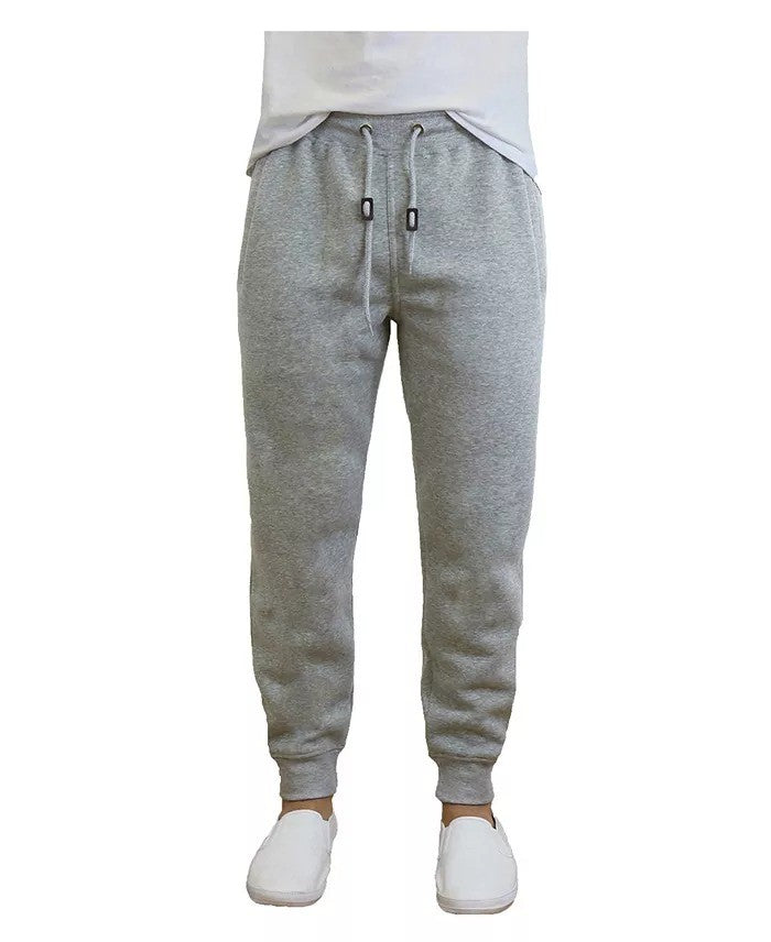 Translation missing: en.Galaxy By Harvic Men's Fleece Slim Fit Jogger Pants in Heather Gray-Medium