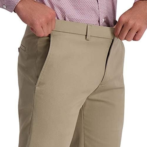 Translation missing: en.Haggar Mens Iron Free Premium Khaki Straight-Fit Flat-Front Pant Med Khaki-40x30