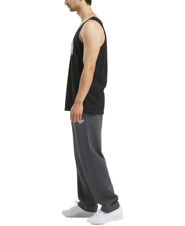 Translation missing: en.Reebok Men's Fleece Sweat Pants Dk Grey Htr Size XL Versatile Elastic Drawstring