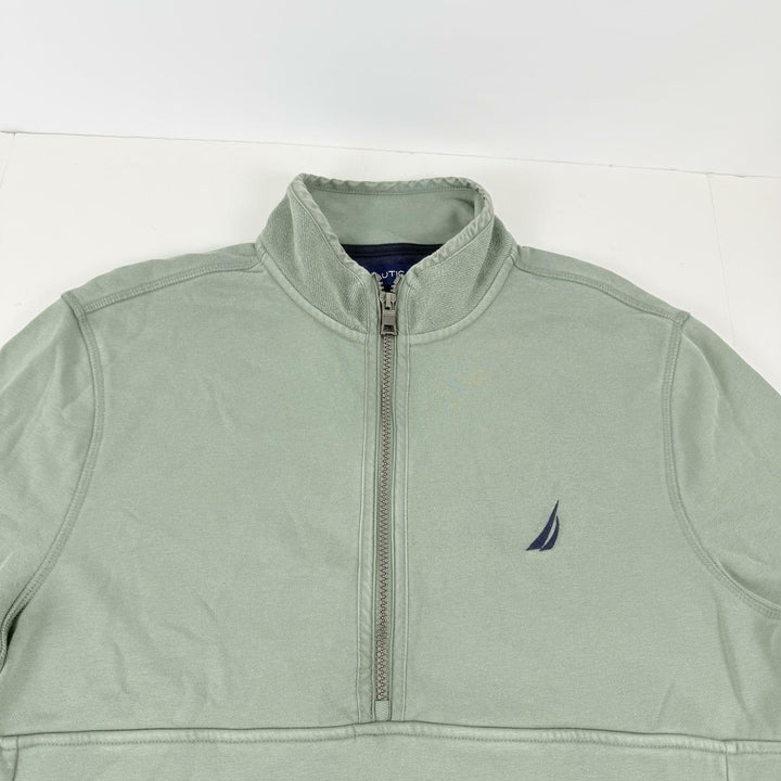 Translation missing: en.Nautica Men's Long Sleeve Half-Zip Sweatshirt Size XL Green Classic Fit
