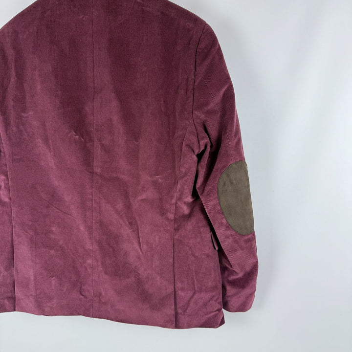 Translation missing: en.Tommy Hilfiger Men's Modern-Fit Corduroy Elbow Patch Sport Coat - Burgundy-40S