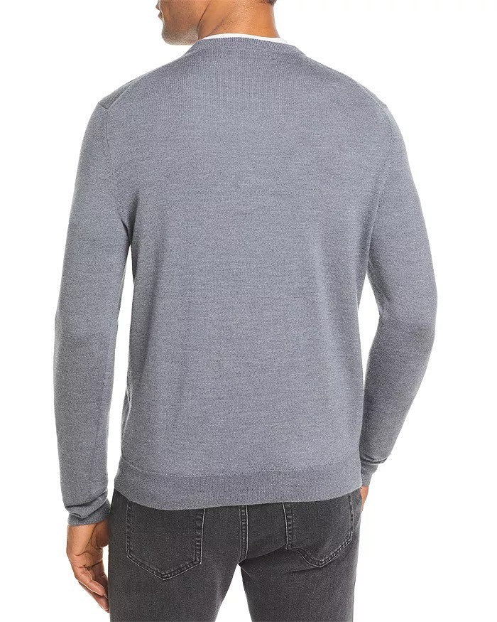 Translation missing: en.The Men's Store Merino Wool Blend Crew Neck Sweater Grey-XL