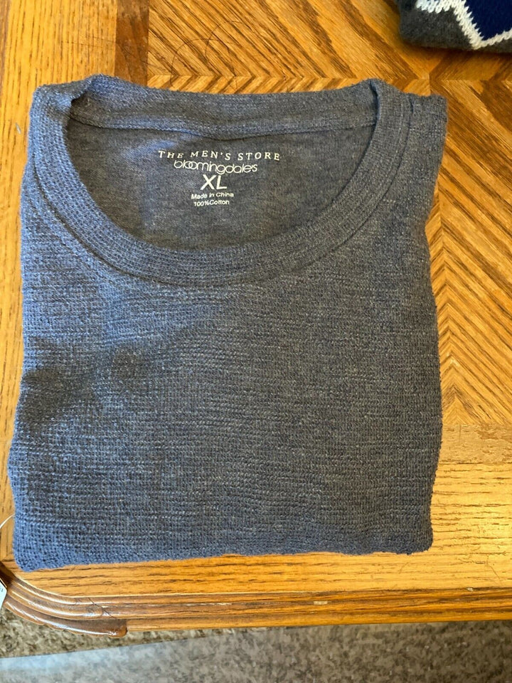 Translation missing: en.The Men's Store Jacquard Crewneck Sweatshirt Washed Blue-XL