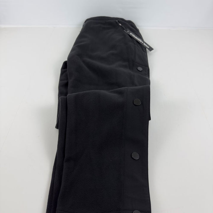Translation missing: en.Karl Lagerfield Men's Fleece Button Detailed Track Pants, Black-2XL