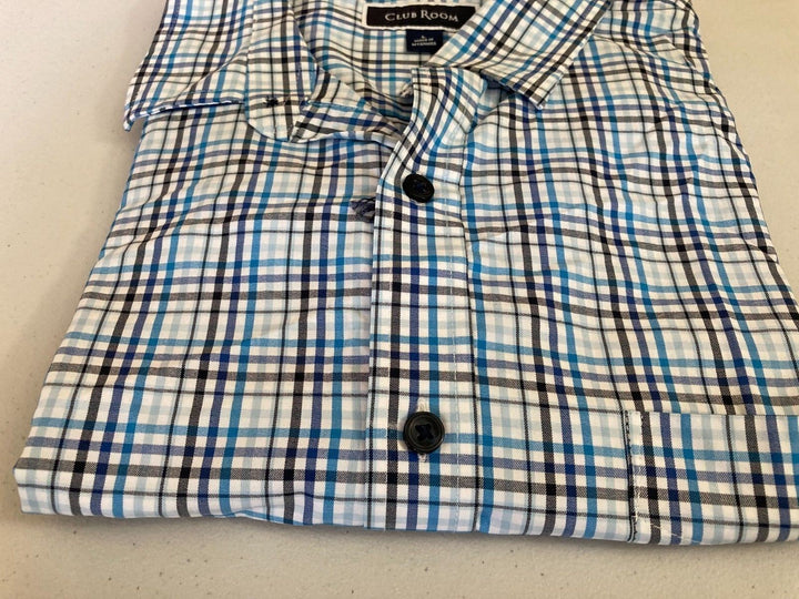Translation missing: en.Club Room Men's Performance Ombre Plaid Shirt with Pocket Multicolor-Size XL