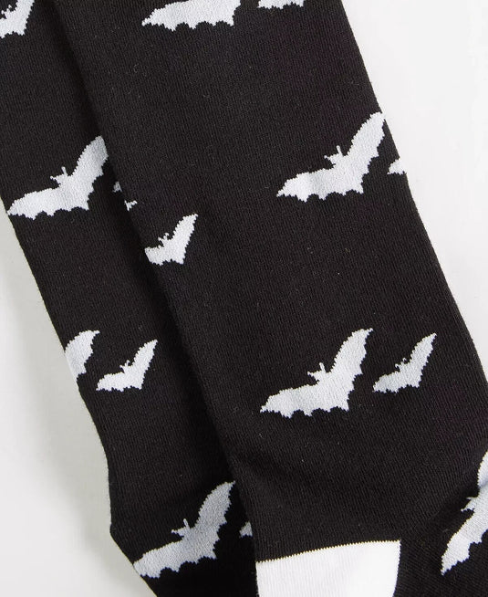 Translation missing: en.Club Room  Lot of 3 Halloween Bat Crew Socks Black Multi-One Size