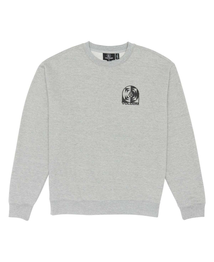 Translation missing: en.Volcom Men's Echo Chamber Crew Neck Fleece Sweatshirt, Heather Grey, Small