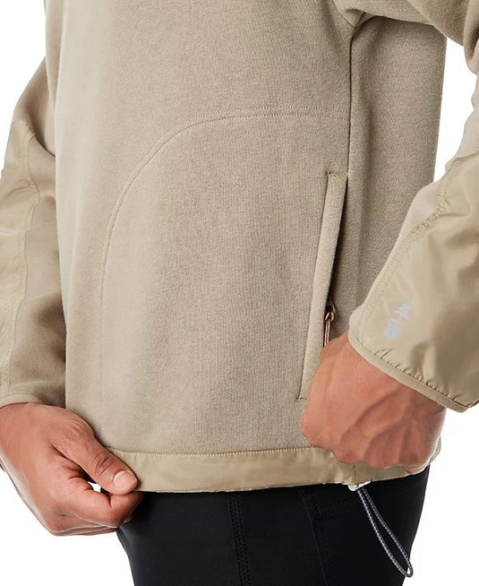 Translation missing: en.Bass Outdoor Sweatshirt Men's Size 2XL Green Reg-Fit Convertible Hood 1/4-Zip