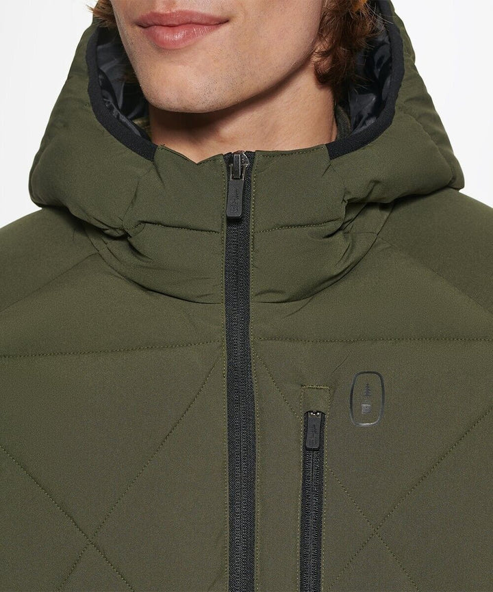 Translation missing: en.Bass Outdoor Men's Glacier Hiking Jacket in Forest Night Green-Size Medium