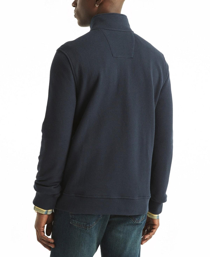 Translation missing: en.Nautica Men's Classic Fit Fleece Quarter-Zip Sweatshirt - Navy Seas-2XL