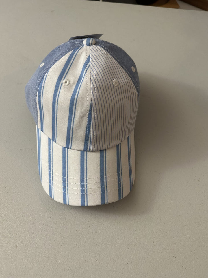 Translation missing: en.Club Room Men's Striped Baseball Hat in Blue/White-O/S