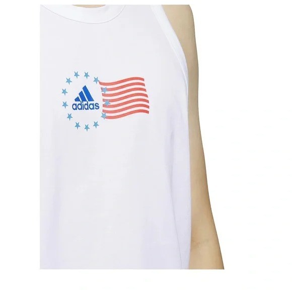 Translation missing: en.adidas Men's American Flag Tank - White-XL