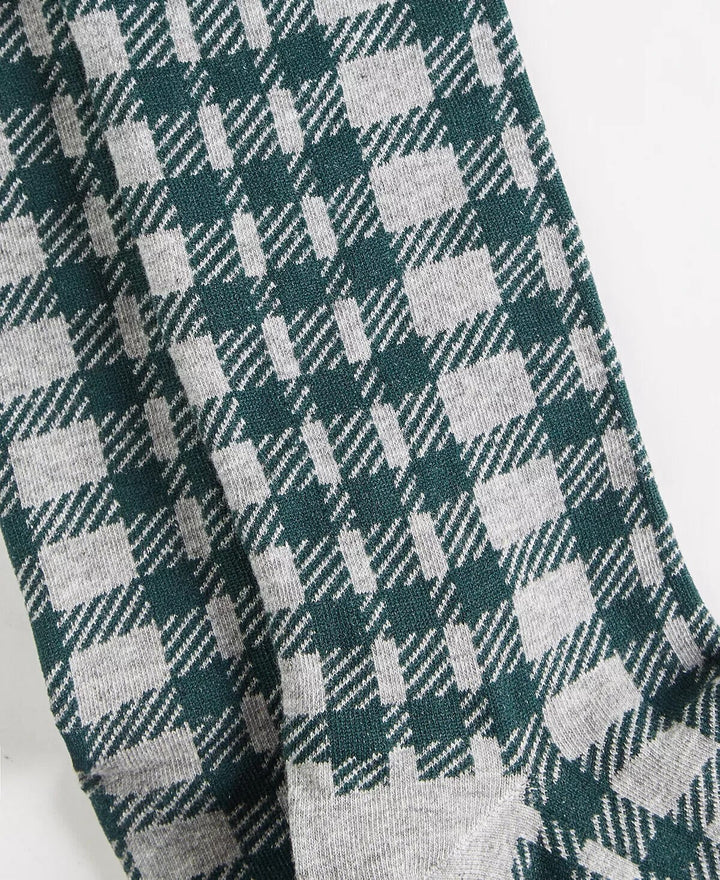 Translation missing: en.Club Room  Lot of 3 Holiday Plaid Crew Socks Green Multi-One Size