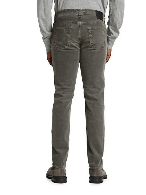 Translation missing: en.AG Tellis Men's Modern Slim Fit Corduroy Jeans in Dark Rock Grey-28/34