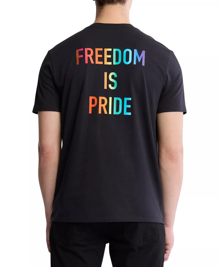 Translation missing: en.Calvin Klein Men's Freedom Is Pride Logo T-Shirt - Black Beauty-2XL