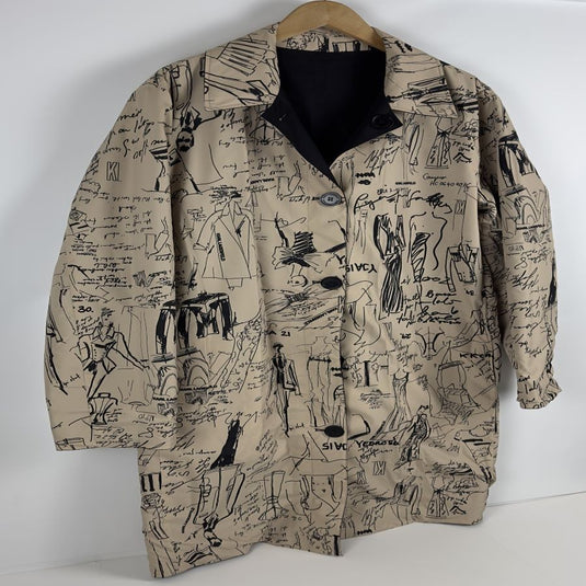 Translation missing: en.Karl Lagerfeld Mens Limited Edition Slim Fit Reversible Trench Coat Black-Medium