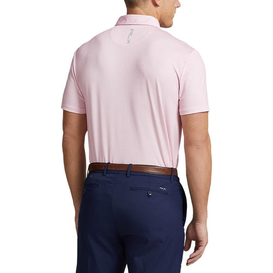 Translation missing: en.RLX Ralph Lauren Men's Pin Dot Airflow Performance Polo Golf Shirt Pink-XL