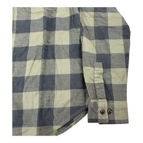 Translation missing: en.Bonobos Flannel Shirt Olive Green Buffalo Plaid Size Medium Mens Slim-Fit