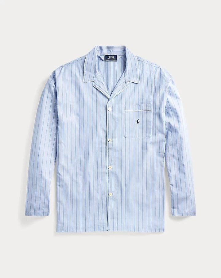 Translation missing: en.Polo Ralph Lauren Mens Big &amp; Tall Blue Men's Pajama Top - Andrew Stripe-1XLT