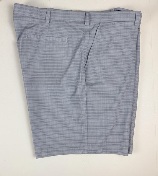 Translation missing: en.PGA TOUR Mens Regular fit Golf Shorts 40 Tradewinds Blue Grey Plaid 8in Inseam