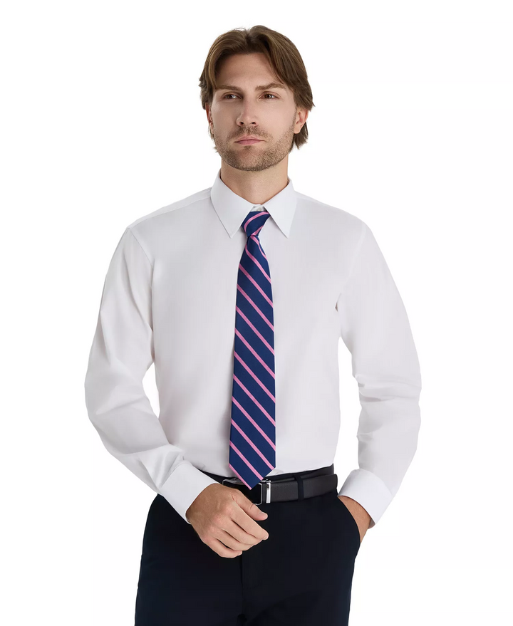 Translation missing: en.Club Room Men's Regular-Fit Dress Shirt Cotton Blend Bright White S14-14.5 32/33