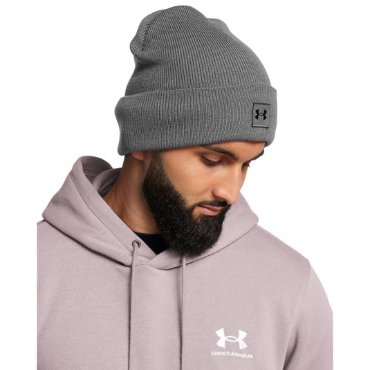 Translation missing: en.Under Armour Halftime Cuff Beanie Castlerock Black One Size Fits Most Acrylic