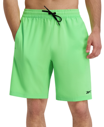Translation missing: en.Reebok Men's Everyday Active Regular-Fit 9" Training Shorts Solar Lime Green-Sm