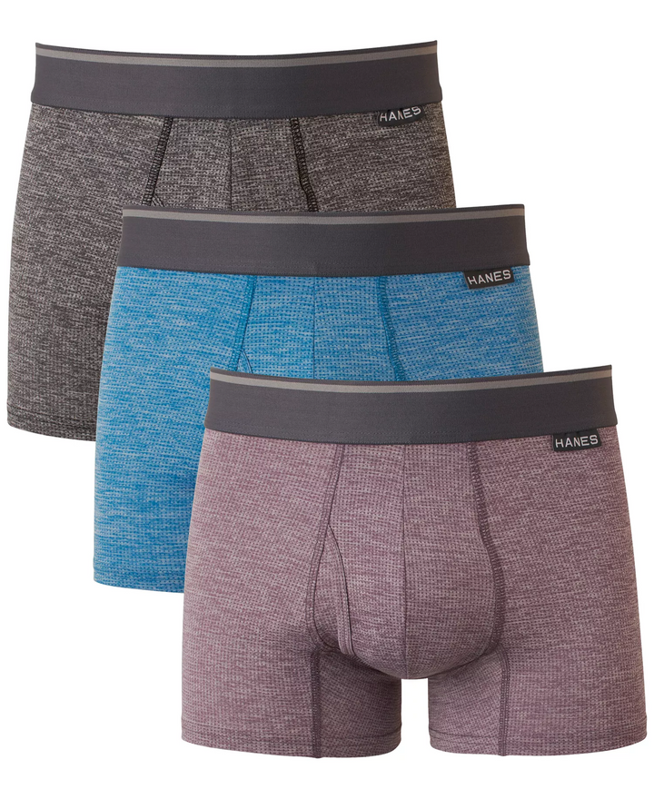 Translation missing: en.Hanes Men's Ultimate 3pk. ComfortFlex Stretch Trunks Multi-Small 28-30W