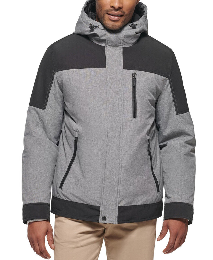 Translation missing: en.Club Room Men's 3-in-1 Hooded Jacket Heather Grey-2XL Missing Insert Bib