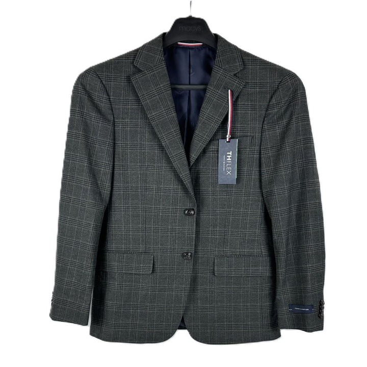 Translation missing: en.Tommy Hilfiger Conrad Men's Modern-Fit TH Flex Plaid Sport Coat-Gray Multi-36R