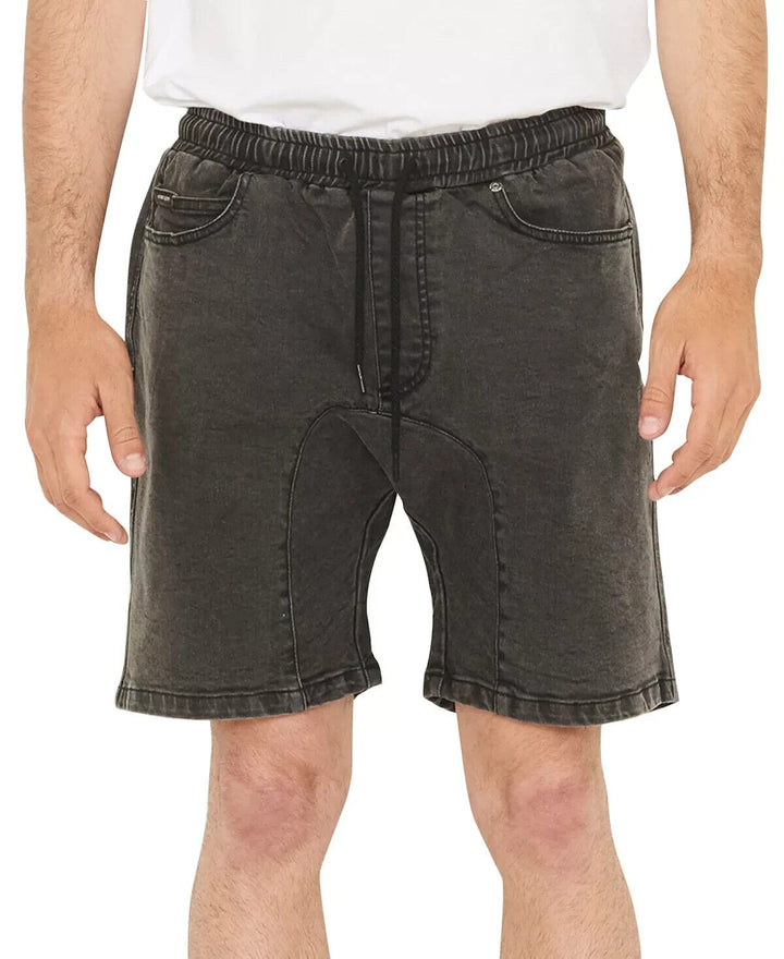 Translation missing: en.nANA jUDY Men's The Jogger Regular-Fit Stretch Denim Shorts Vintage Black-Large