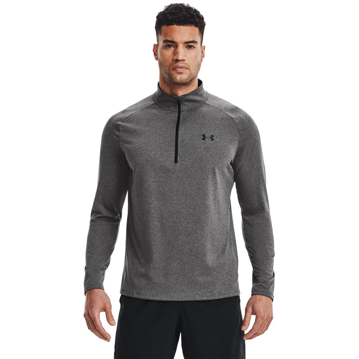 Translation missing: en.Under Armour Ua Tech Half-Zip Pullover Carbon Heather/Black Size 2XL Mens Loose