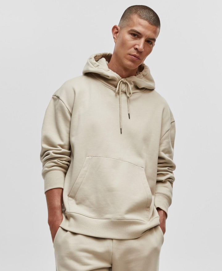 Translation missing: en.Mode Of One Hoodie Dark Ecru Size 2XL Men's Relaxed-Fit Fleece Kangaroo Pocket