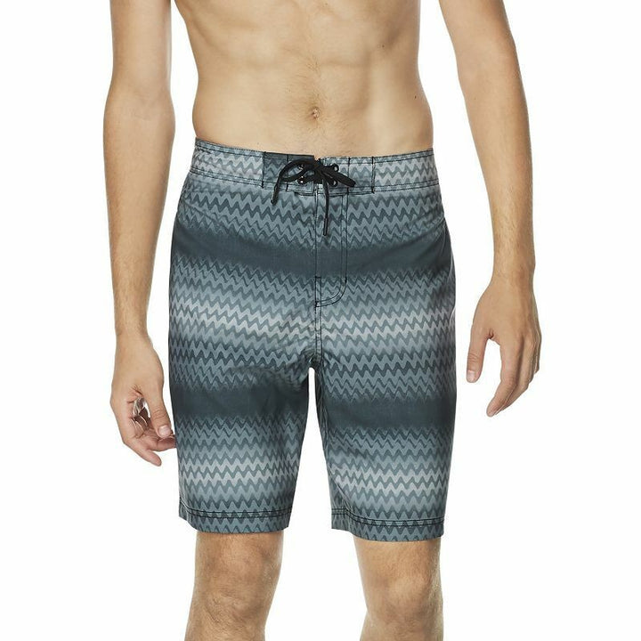 Translation missing: en.Speedo Men's Purview Stripe Bondi 2-Way Stretch Dwr 20" Board Shorts Black-Small