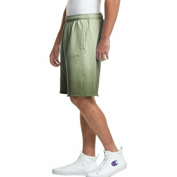 Translation missing: en.Champion Men's Athletics Powerblend Fleece Ombre Shorts 10" Inseam in Army-Small