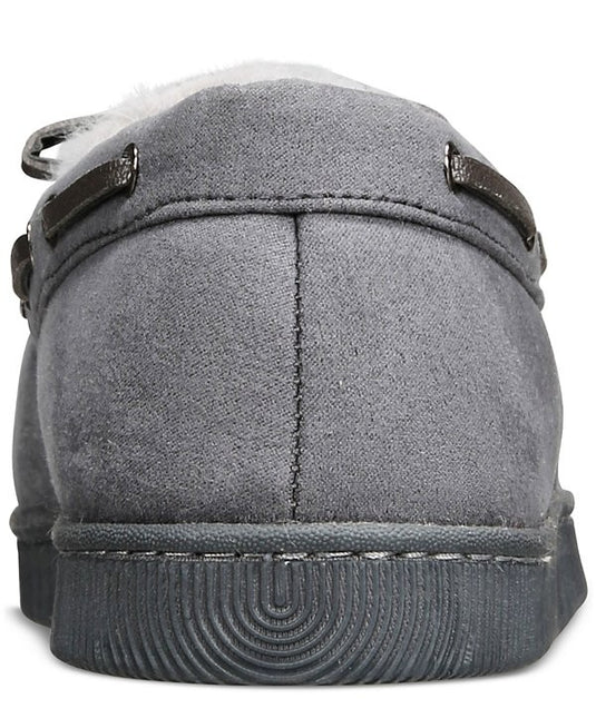 Translation missing: en.Club Room Men's Moccasin Slippers in Gray-Medium 8-9