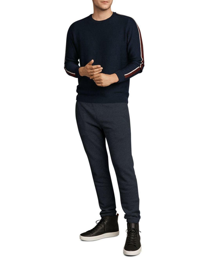Translation missing: en.Velvet by Graham &amp; Spencer Wool Blend Tad Crewneck Sweater Navy-Size XL