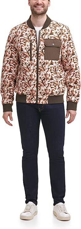 Translation missing: en.Levi's Men's Parachute Cotton Diamond Quilted Bomber Jacket Multicolor-2XL