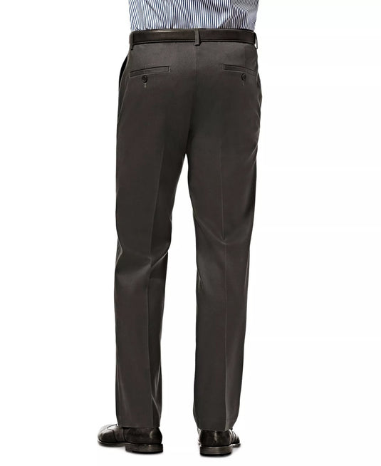 Translation missing: en.Haggar Men's Premium No Iron Khaki Straight-Fit Stretch Pants DK Grey-38x30