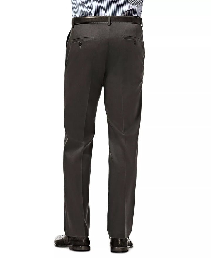 Translation missing: en.Haggar Men's Premium No Iron Khaki Straight-Fit Stretch Pants DK Grey-38x30
