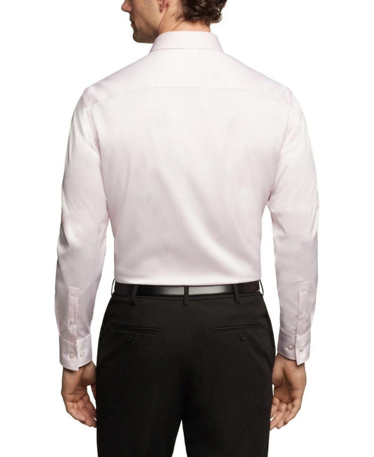 Translation missing: en.Calvin Klein Men's Dress Shirt Slim Fit Refined Cotton Stretch Pink-17 34/35