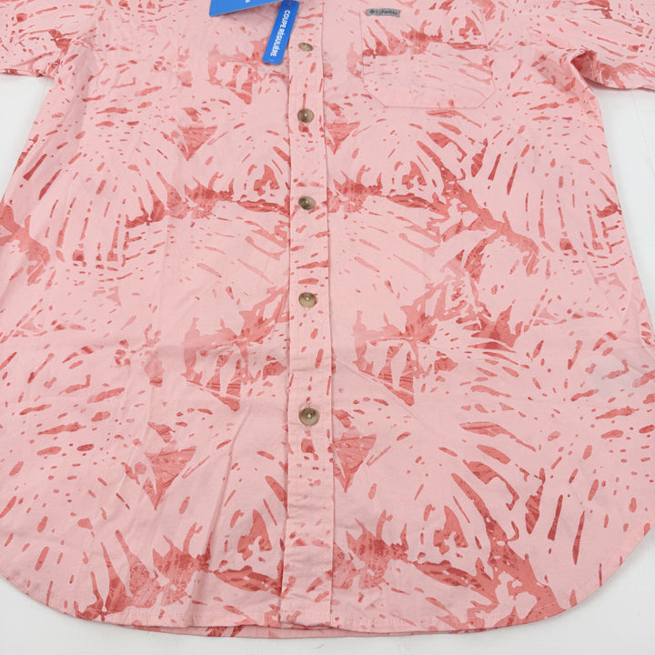 Translation missing: en.Columbia Men's Rapid Rivers II Short Sleeve Print Shirt Pink Sand-Size Small