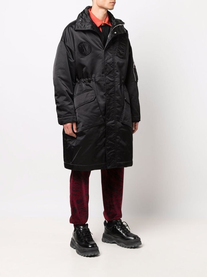 Translation missing: en.ETUDES Ohio Men's Black Long Padded Zipped-Hood Coat-EU 50 US Large
