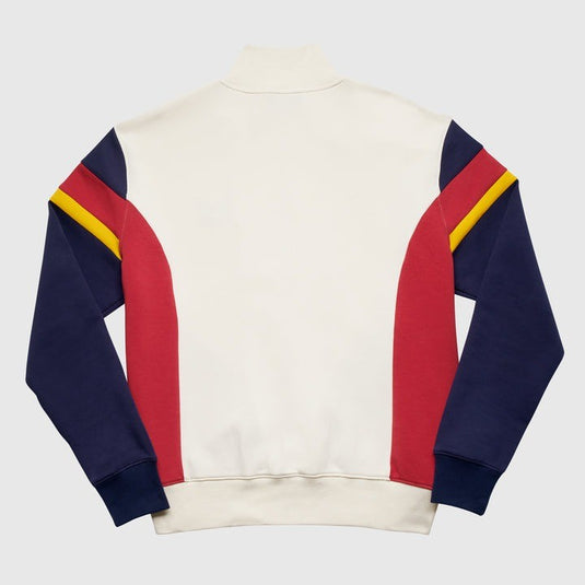 Translation missing: en.AGTAWH Flower Peace Neoprene Track Jacket Men's Small Cloud Cream Cotton Blend