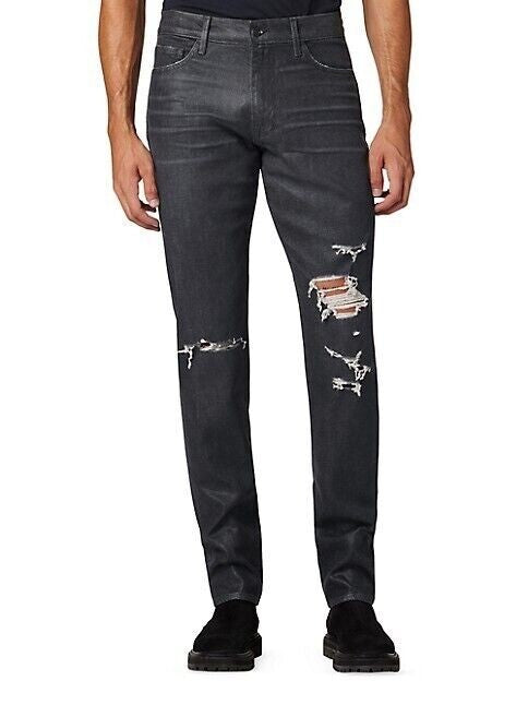 Translation missing: en.Joe's Jeans Men's The Dean Slim &amp; Tapered Coated  Destroyed Jeans in Heist-38/34
